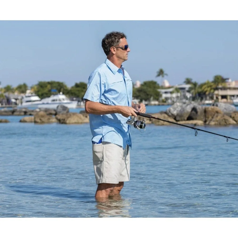 MEN'S BEER CAN ISLAND CARGO COTTON FISHING SHORT